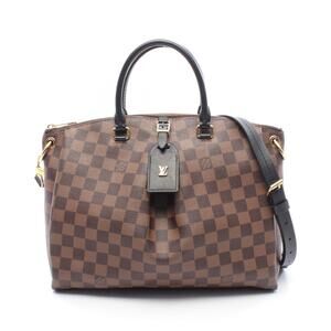 Louis Vuitton Odeon Tote Bag Canvas Leather Damier Brown